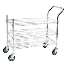CARRO DE SERVICIO 3 REPISAS DE ACERO CROMADO 46 X 106 cms Regency
