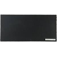 PLATO RECTANGULAR NEGRO CON TZA DE ESTEATITA DE 15 X 7 1/2 PG