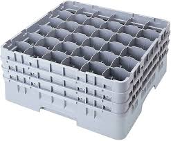 Rack de 36 Compartimentos con 3 Extensiones CAMBRO (Medida del Compartimento: DIAMETRO MAXIMO 2 7/8 PG ALTURA MAXIMA 8 1/2 PG)