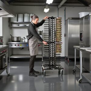 CARRO RACK PORTA PLATOS CAPACIDAD 88 PLATOS DESDE 12 A 32 CM DE DIAMETRO JACKSTACK