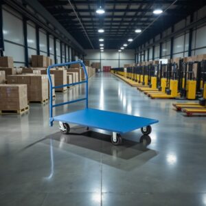Carro Plataforma De Acero Para Alta Resistencia Color Azul 30 x 48 Pg Capacidad 2000 Lb Lavex