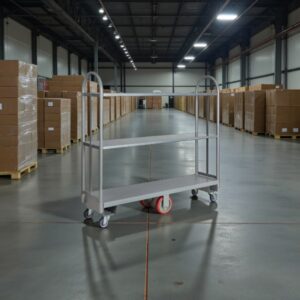 Carro Plataforma De Acero Para Alta Resistencia 2 Estantes Extraibles 16 x 60 Pg Capacidad 2000 Lb Lavex