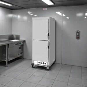 GABINETE CONSERVADOR ELECTRICO PARA ALIMENTOS TERMICO CON DOBLE PUERTA SOLIDA HPESDS-1836 PARA 36 CHAROLAS COMPLETAS MEDIDA 27 X 33 X 71 PG DE 1,440 W 120 V AVANTCO
