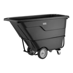 CARRRO CONTENEDOR INCLINABLE DE 1 YARDA CUBICA (0.76 M2) DE 1250 LB 475TT10125BK COLOR NEGRO LAVEX JANITORIAL
