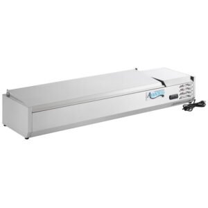 BARRA REFRIGERADA SOBRE MESA 47 PG RECIBE HASTA 4 INSERTOS TERCIOS DE 6 PG (INSERTOS NO INCLUIDOS) MEDIDA: 47 1/4 X 15 9/16 X 11 1/2 PG MARCA AVANTCO