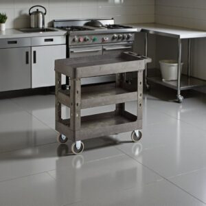 CARRO DE SERVICIO DE 3 ENTREPANOS 400 LB USO RUDO 34 1/2 X 16 1/2 X 32 1/2 PG PLASTICO CHOICE