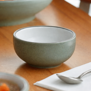 PLATO BOWL SOPERO DE 13 OZ (360 ML) COLOR VERDE MUSGO FILO NEGRO MATE EMBERS ACOPA CERAMICA (PRECIO POR 24 PIEZAS)
