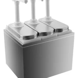 DISPENSADOR DE CONDIMENTOS 3 BOMBAS DE PLASTICO DE 2 QT (1.89 LTS) SERVSENSE
