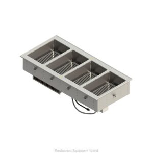 BANO MARIA ELECTRICO AISLADO PARA 5 INSERTOS ENTEROS DE HASTA 6 PG PARA EMPOTRAR A BARRA MARCA VOLLRATH 208-240V
