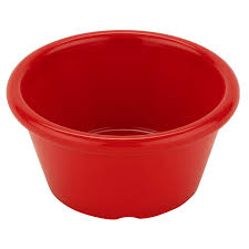 COPA RAMEKIN 2 OZ COLOR ROJO (PRECIO POR 12 PIEZAS)