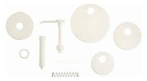 BOMBA DISPENSADORA 1 OZ DE CONDIMENTOS CON 5 TAPAS P7510 SAN JAMAR