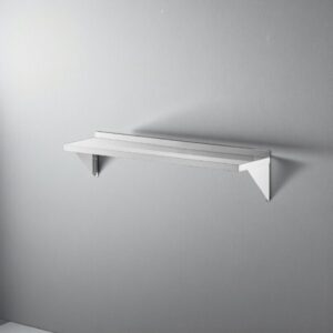 REPISA A PARED 12 X 60 PG (30 X 152 CM) EN ACERO INOXIDABLE CALIBRE 18 REGENCY