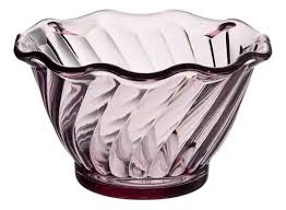 COPA PARA POSTRE POLICARBONATO ROSA 5 OZ CHOICE (PRECIO POR 12 PIEZAS)
