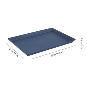 CHAROLA ALUMINIO 13 X 18 PG (33 x 45 cm) CALIBRE 18 COLOR AZUL MARINO