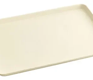 CHAROLA ALUMINIO 13 X 18 PG (33 x 45 cm) CALIBRE 18 COLOR MARFIL