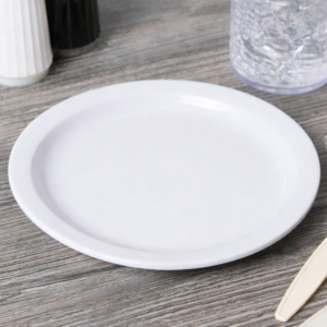 Plato Extendido de Melamina 7 1/4 pg kingline Blanco KL20102 Carlisle (Precio por 48 piezas)
