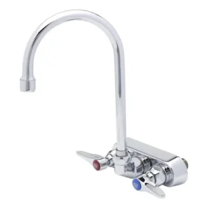 LLAVE MEZCLADORA DE 3 1/2 PG CON CENTROS DE 5 3/4 PG MONTAJE A PARED MOD. B-1145 MARCA T&S