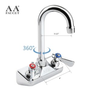 LLAVE MEZCLADORA DE 4 PG CON CENTROS DE 3 1/2 PG MONTAJE A PISO MARCA REGENCY