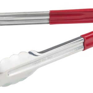 PINZA ACERO INOX CUBIERTA PLASTICO 12 PG ROJA 4781240 JACOBS PRIDE VOLLRATH