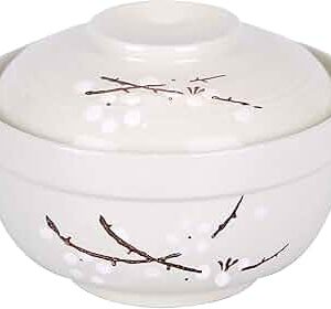 Tazon Redondo De Miso De Melamina Con Tapa 9 Oz Acopa Bambu Biru (Precio Por 12 Piezas)