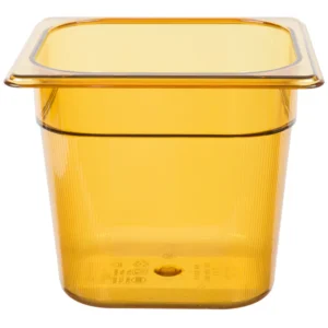 Inserto Sexto 5 Pg Perforado Color Ambar Alta Temperatura Cambro
