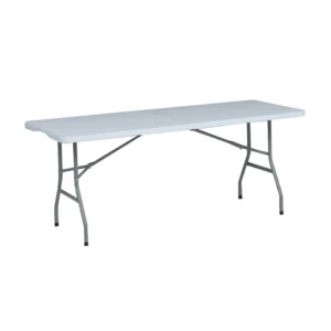 MESA TABLON DE 30 X 72 PG (76 X 182 CM) CUBIERTA DE POLIETILENO COLOR BLANCO LIFETIME
