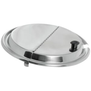 TAPA PARA INSERTO REDONDO 9 5/8 PG ACERO INOX CON PERILA DE PLASTICO 47488 KOOL TOUCH VOLLRATH