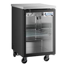 REFRIGERADOR BAJO BARRA 1 PUERTA DE CRISTAL UBB-1G-HC DE 7.8 PIES CON RUEDAS AVANTCO