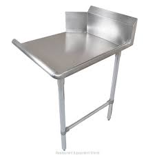 MESA DE APOYO CON RESPALDO RACK DE LAVADO PARA ADAPTAR A LAVAVAJILLA IZQUIERDA ABIERTO ACERO INOXIDABLE T 304 CAL.16 MEDIDA:24X30X44 PG