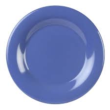 Plato de melamina Azul Electrico de 6 1/2 pg WP-6-PB GET (Precio por 48 piezas)