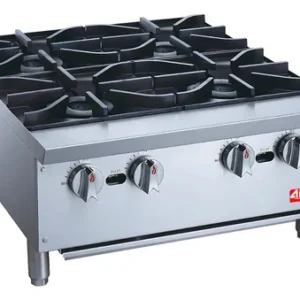 Parrilla de 4 quemadores De Gas R-CPG-24-NL Para Sobreponer Medida General: 24 x 26 13/16 x 15 pg 88,000 BTU Uso Medio Cooking Performance Group