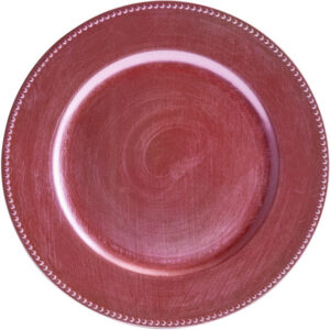 Plato Base Color Rosa de 33cms Modelo 1270173 Material Plastico (VENTA POR MULTIPLOS DE 24 PIEZAS)