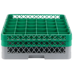 Rack de 36-Compartimentos con 2 Extensiones Verdes  (Medida del Compartimento: DIAMETRO MAXIMO 2 7/8 PG  ALTURA MAXIMA 6 PG)