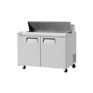 Mesa de Preparacion de Sandwiches y Ensaldas MRSS-60-2S Acero Inoxidable Capacidad de 20.73 Pies 2 puertas solidas 153 x 76.2 x 93.9 cm
