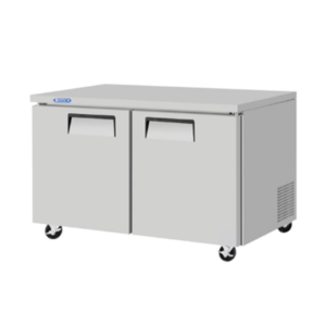 Mesa Congelada Bajo Barra MCBBS-48-2S Acero Inoxidable 2 puiertas Solidas de 13.24 Pies de capacidad 122.5 x 76.2 x 76.2 cm