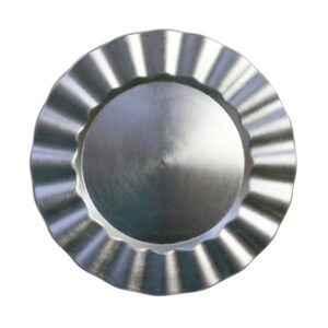 Plato Base Color Plateado de 33cms Modelo 1183058SV Material Plastico (Precio por 24 piezas)