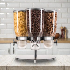 DISPENSADOR DE CEREAL ROTATIVO 4 RECIPIENTES 3.5 LTS C/U MARCA CAL MIL
