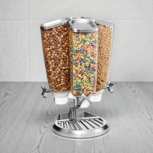 DISPENSADOR DE CEREAL ROTATIVO 4 RECIPIENTES 3.8 LTS C/U MARCA ROSSETO