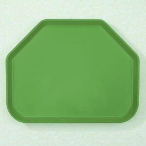 CHAROLA DE SERVICIO TRAPEZOIDAL FIBRA DE VIDRIO 14 x 18 PULGADAS COLOR VERDE LIMONADA CAMBRO (PRECIO POR 12 PIEZAS)