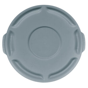 Tapa para bote de basura de 10 galones redondo gris Rubbermaid FG260900GRAY BRUTE