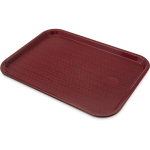 CHAROLA DE SERVICIO 12 X 16 PG COLOR TINTO MARCA CARLISLE (CAJA CON 24 PIEZAS)