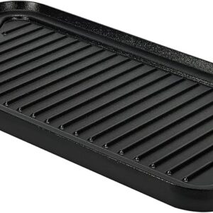 COMAL RECTANGULAR 16 1/2 X 9 1/2 PG DE HIERRO FUNDIDO REVERSIBLE CON AGARRADERAS LISO Y ONDULADO CHOICE