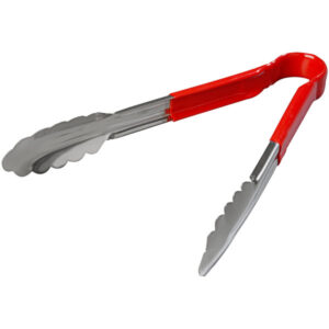 PINZA ACERO INOX CUBIERTA PLASTICO 9 PG ROJO CHOICE (PRECIO POR 12 PIEZAS)