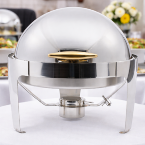 CHAFER DELUX DORADO REDONDO 6.5QT TAPA HABATIBLE (IMPORTACION)