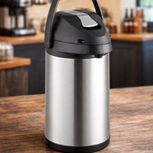TERMO ACERO INOXIDABLE DE 3 LITROS DE PALANCA CROMADA PARA CAFE REGULAR