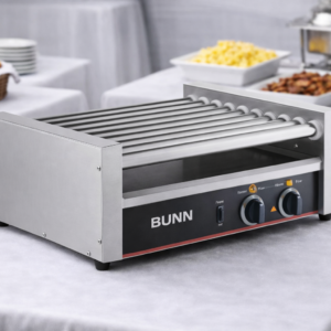 ASADOR DE SALCHICHAS 9 RODILLOS HOT DOG ROLLER 24 DOGOS RG1824 MEDIDAS: 22 7/8 X 15 3/4 X 8 3/4 PG 120V 750W AVANTCO