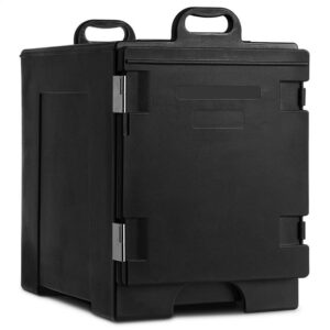 CAJA TERMICA CHOICE NEGRO 5 INSERTOS ENTEROS 2.5 PG MEDIDA: 16 3/4 X 24 X 25 PG -TEMP. 6 HORAS.