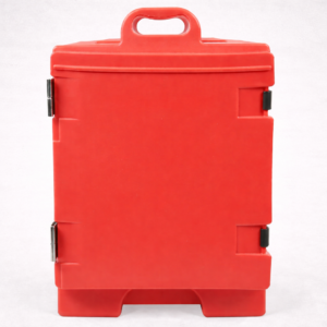 CAJA TERMICA CATERGATOR ROJO PARA 5 INSERTOS ENTEROS DE 2.5 PG , 20 3/8 X 26 3/4 X 9 5/8 pg,   300 lb. Polyethylene