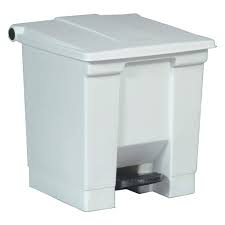 BOTE DE BASURA CON PEDAL 32 QT (8GAL) FG614300WHT COLOR BLANCO RUBBERMAID
