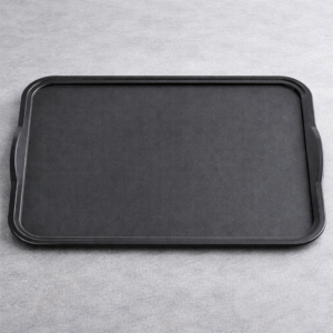 CHAROLA RECTANGULAR 15 X 20 PG DE POLICARBONATO ANTIDERRAPANTE 1520CWNSH485 CON AGARRADERAS COLOR METAL AHUMADO MARCA CAMBRO (PRECIO POR 12 PIEZAS)